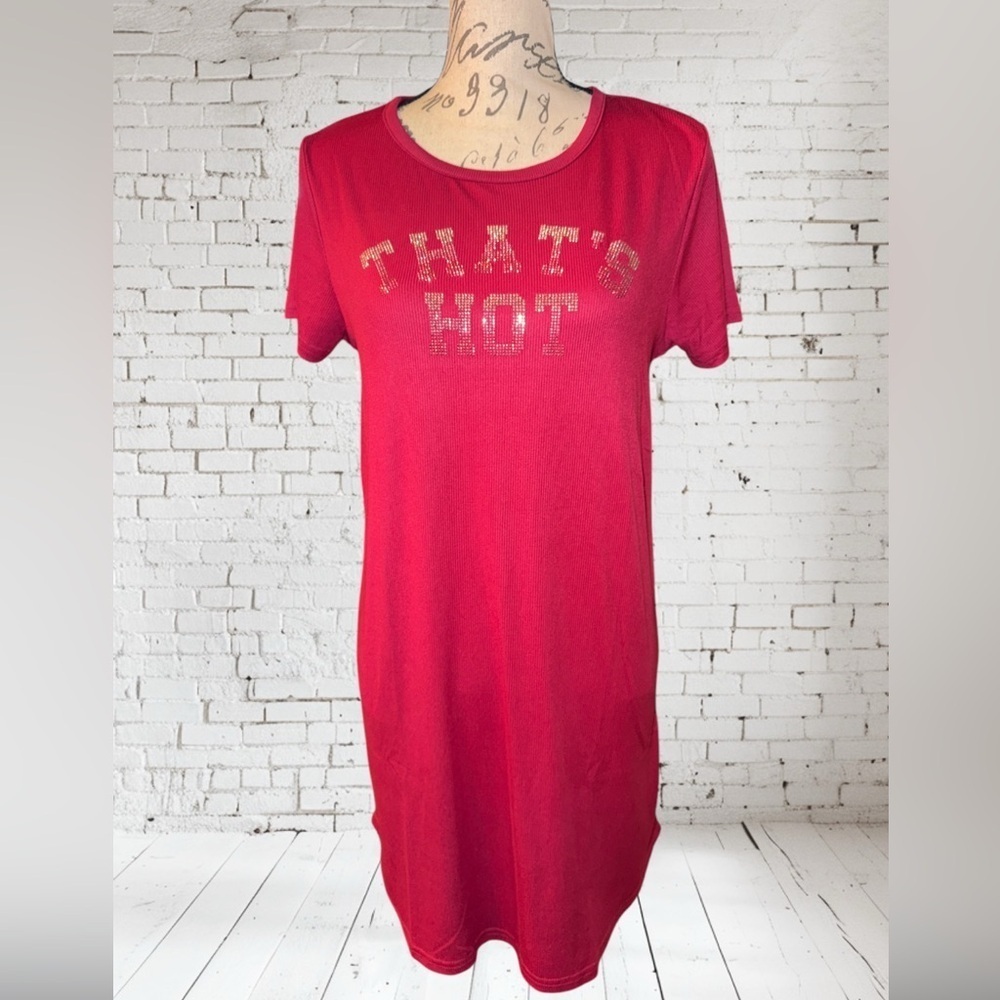 NWT- Paris Hilton ribbed sleep shirt. That’s Hot printed on the front.
